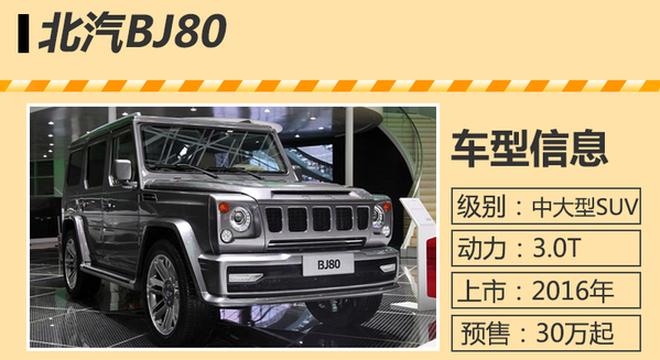 15款大型自主品牌SUV 明年将登陆国内市场