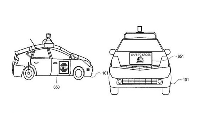 谷歌新专利曝光 下一代无人驾驶汽车可与行人沟通