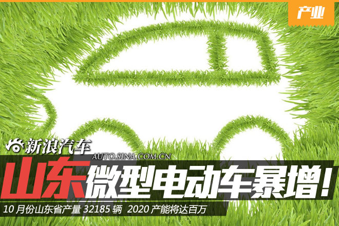 山东微型电动车暴增 2020年产能将达百万
