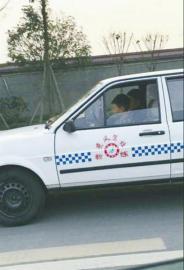 父亲让9岁儿开教练车 驾照被吊销