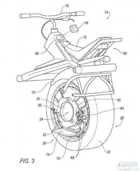 福特新技术专利曝光 后车轮可秒变独轮车