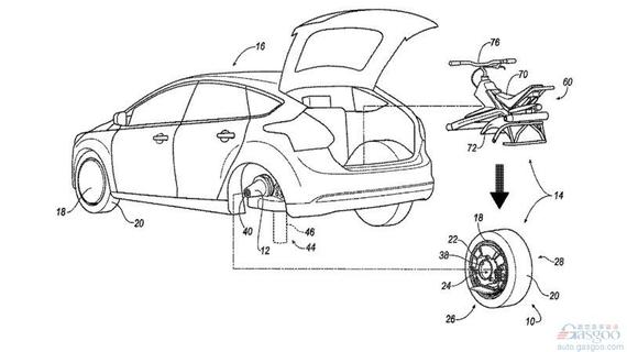 福特新技术专利曝光 后车轮可秒变独轮车