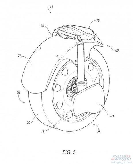 福特新技术专利曝光 后车轮可秒变独轮车