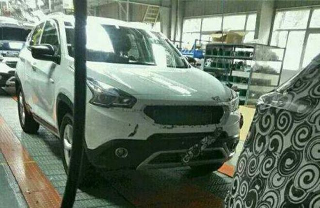 前不久曝光的奇瑞T15谍照