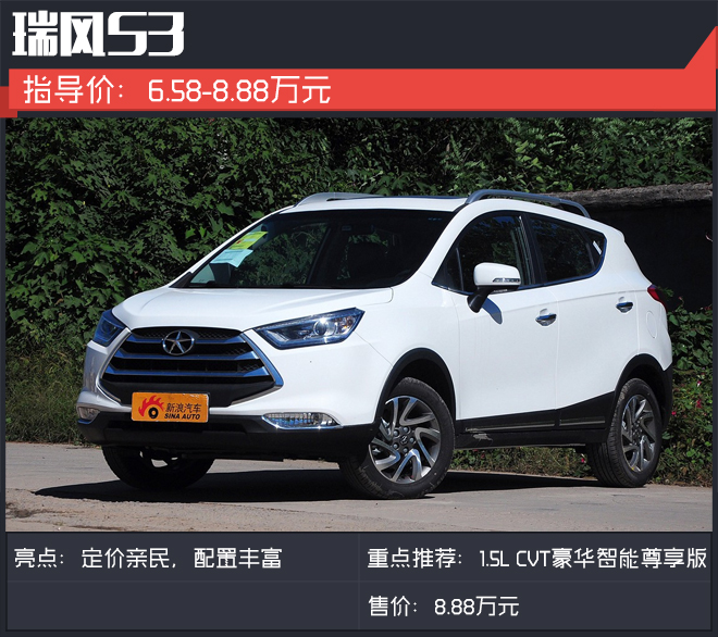 经济实用.这些国货高品质SUV只要7万起