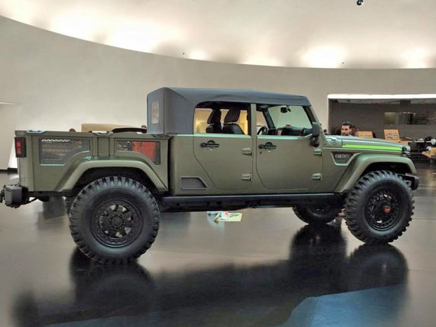 复古敞篷皮卡 Jeep全新概念车实车曝光