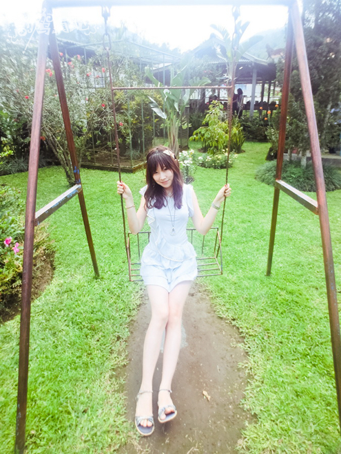 难忘绝美巴厘岛 沙滩上清凉连衣裙留影