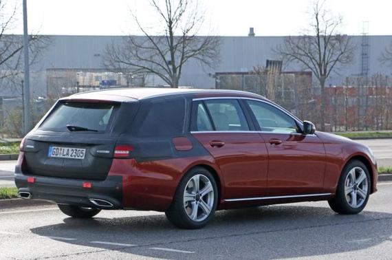 或10月亮相 奔驰新E级旅行版最新谍照