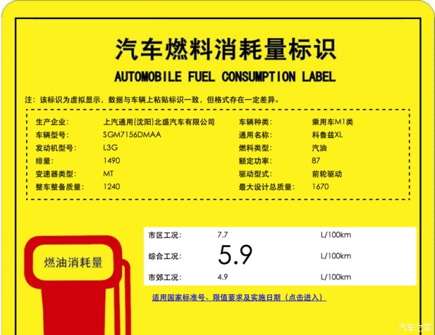 1.5L 手动挡车型
