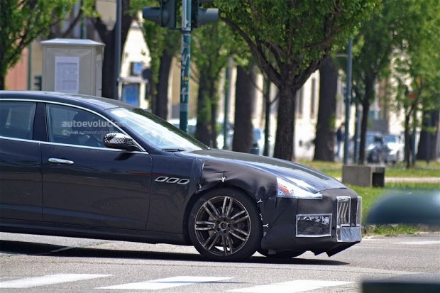 玛莎拉蒂新款总裁谍照 外观/内饰调整