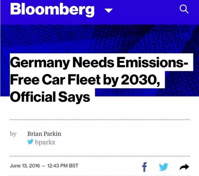 辟谣:德国没制定2030年禁止汽车发动机计划