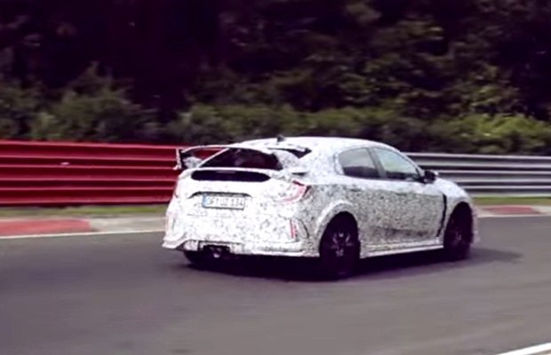 巴黎车展亮相 本田全新思域Type R谍照