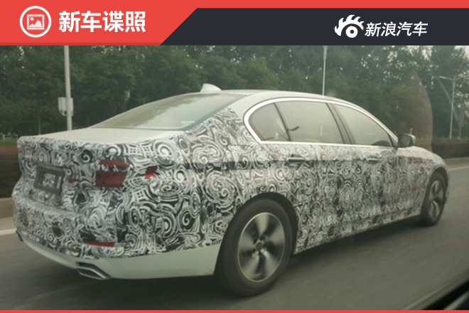 曝宝马新一代5系Li国内谍照 轴距明显增加