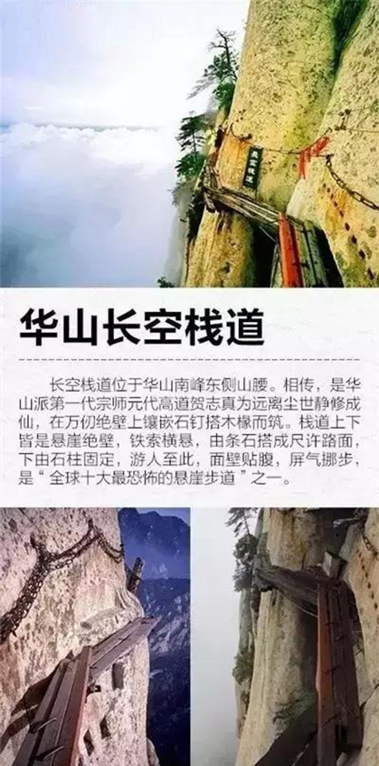 一起自驾来挑战！中国9大最“恐怖”栈道