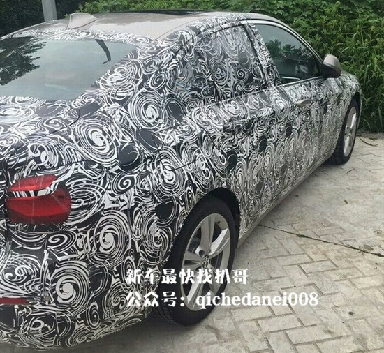 没鸡腿挡把，华晨宝马全新三厢1系谍照