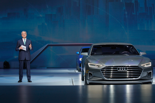 奥迪股份公司管理董事会主席施泰德教授致辞，畅想未来移动出行愿景