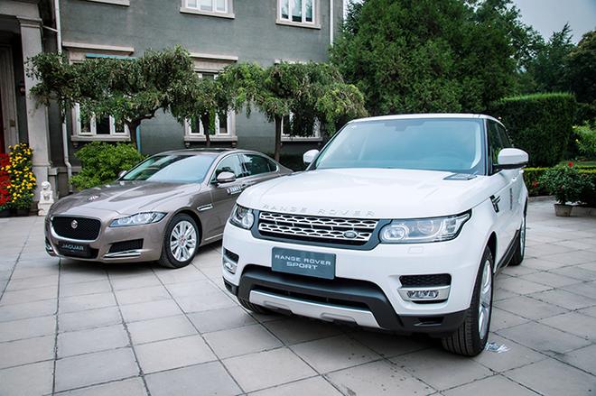 全新捷豹XFL与路虎揽胜运动版现身英国驻华大使官邸，助阵第二届英国赛车节媒体发布会