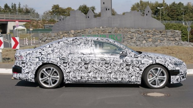 或换装新4.0T发动机 曝全新奥迪S8谍照 