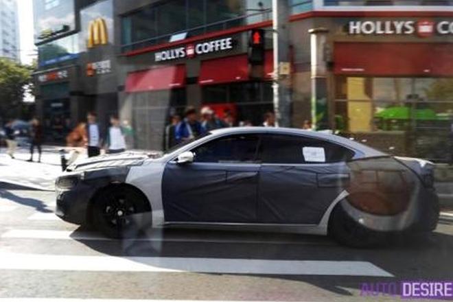 增混动系统 现代新雅尊路试谍照曝光 