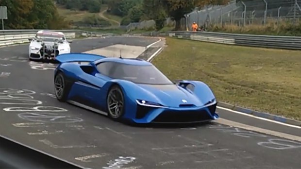 蔚来汽车纯电动超跑无伪装谍照曝光 