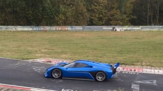 蔚来汽车纯电动超跑无伪装谍照曝光 