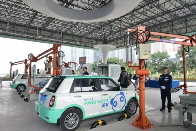 力帆集中式新能源站启用 换电模式迎春天？