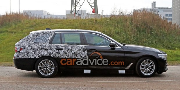 重点部位保密 宝马新5系旅行版最新谍照