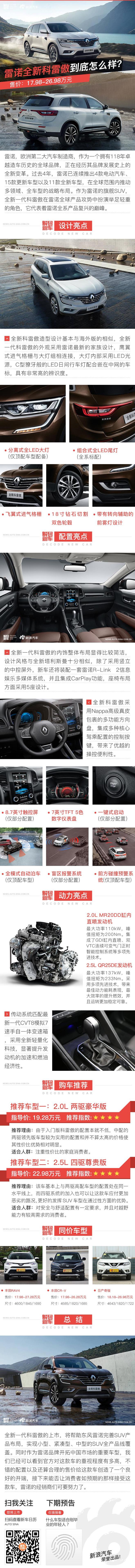 解码新车：全新科雷傲好在哪儿？怎么选？