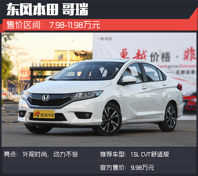 7万入门10万买顶配 经济实惠合资代步车