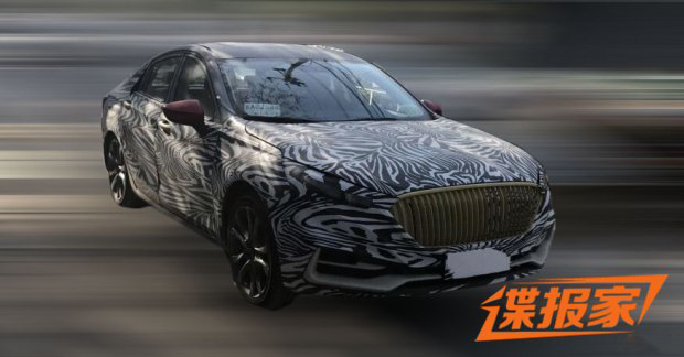 外观造型突破传统 曝红旗H5最新谍照 