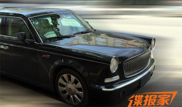 霸气的大红旗没了 新款红旗L5民用版谍照