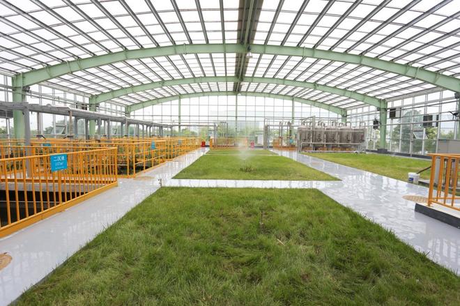 一汽-大众西南基地中水处理站植物绿化观景平台