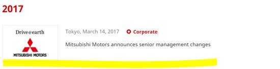 43个岗位变动 三菱汽车高层架构基本落成