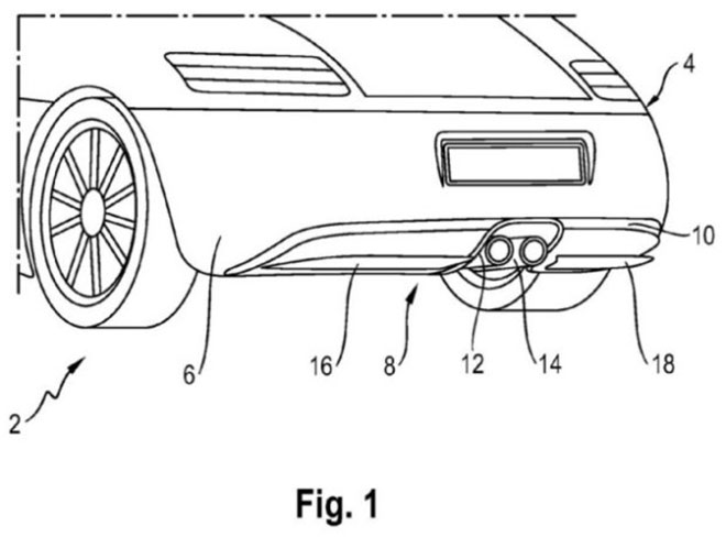 提高结合度 保时捷曝主动式扩散器新专利