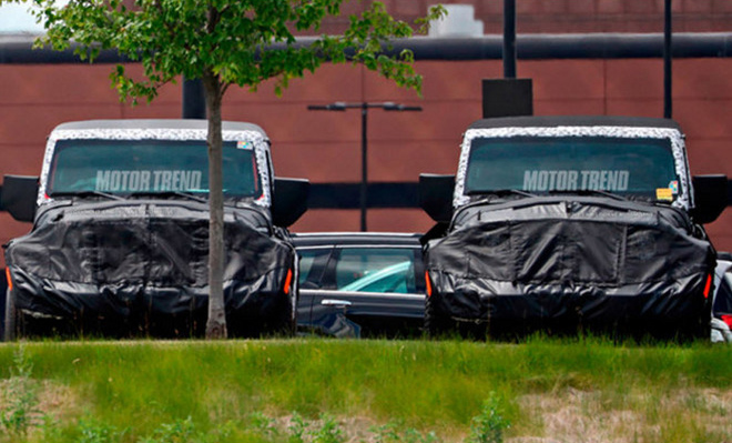 Jeep新牧马人双门版曝光 今年年底发布