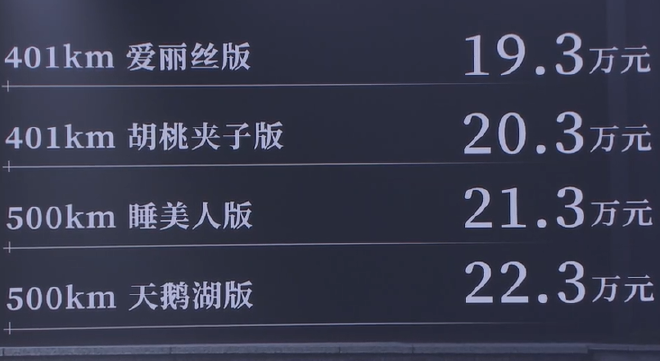 欧拉芭蕾猫上市 售价19.3-22.3万元