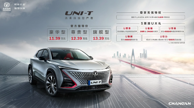未来科技座驾 长安UNI-T正式上市 售价11.39-13.39万元