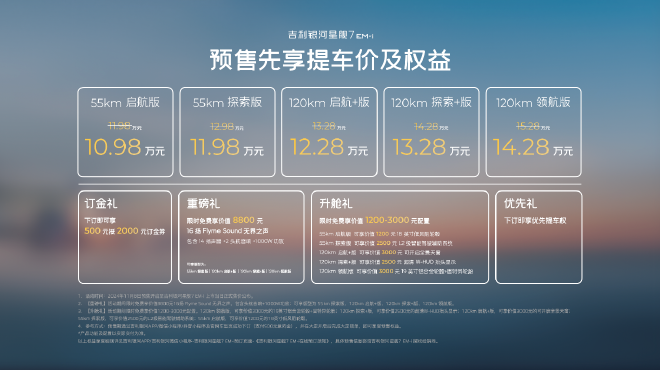 吉利银河星舰7 EM-i开启预售 10.98万起