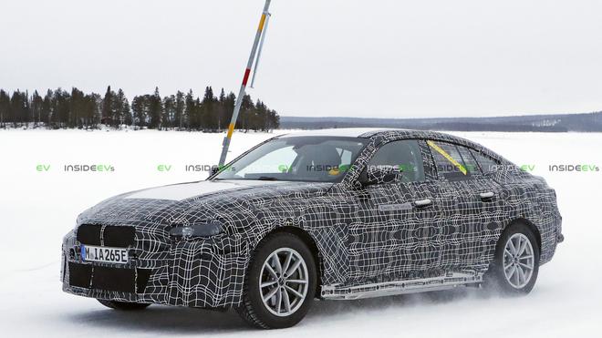 宝马i4雪地路试谍照曝光 最大续航里程可达700公里