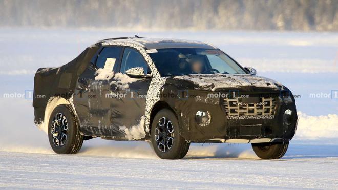 现代首款皮卡车型效果图曝光 与胜达SUV共享平台与技术