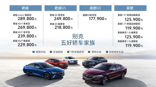 售价11.99万元起 新款别克轿车家族集体上市