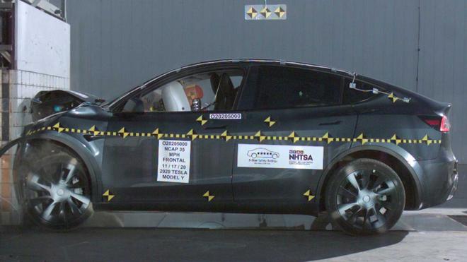 特斯拉Model Y获美国NHTSA碰撞测试最高评分