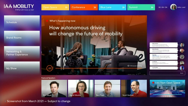 IAA Mobility 2021：线下“不打烊”，线上“云观展”！