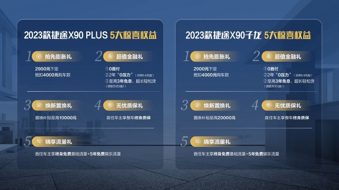 2023款捷途X90 PLUS/X90子龙上市 售价10.09-16.99万元