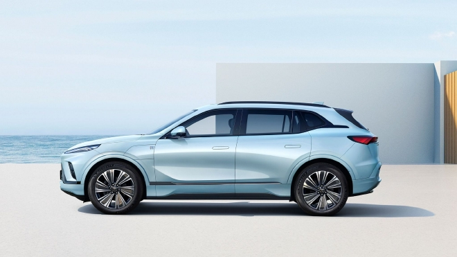 Launched in the first quarter of 2023, Buick's pure electric medium and large SUV Electra E5 trial vehicle rolls off the production line