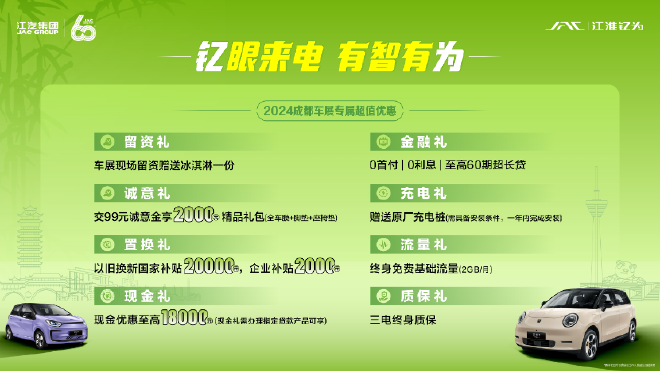 2024成都车展：江淮钇为3挚爱版和花仙子挚爱版