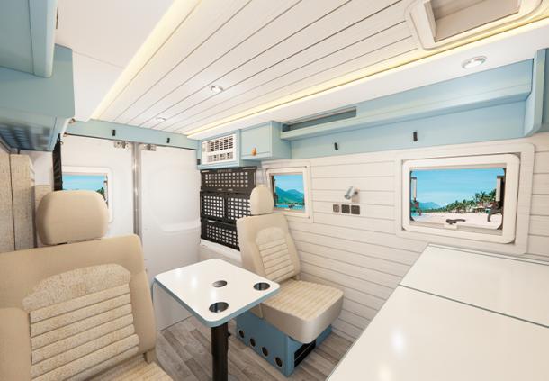 上汽大通MAXUS旅行家RVLIFE 乐玩版的潮酷内饰