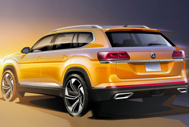 大众全新Atlas crossover渲染图！明年5月开售