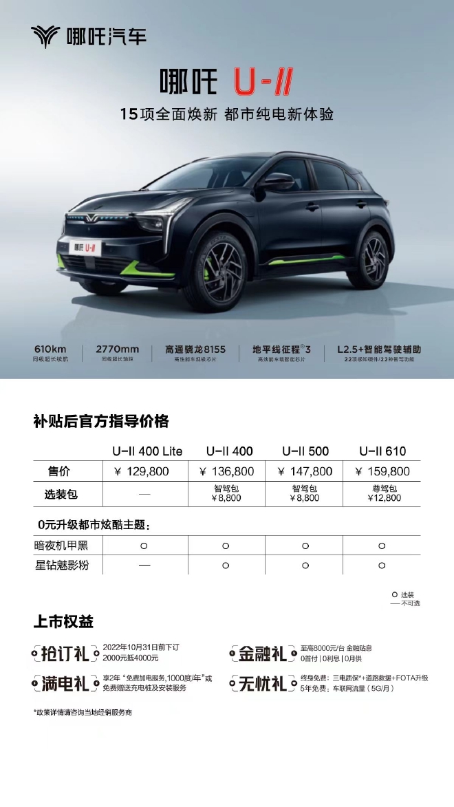 强化内功 哪吒U-Ⅱ达成不可忽视的“U”势力量