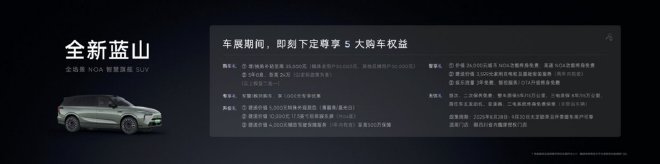 全新蓝山 5大购车权益